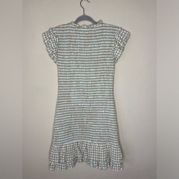 Veronica Beard Cici Mini White Green Dress Size 6 - Picture 9 of 11